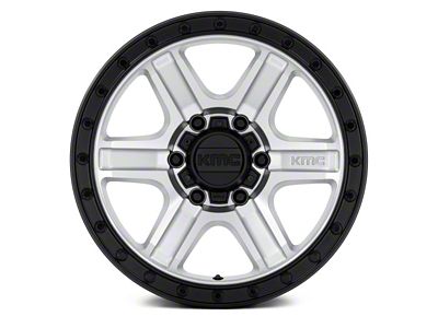 Fuel Wheels Outrun Machined with Gloss Black Lip 6-Lug Wheel; 18x9; 18mm Offset (04-08 F-150)