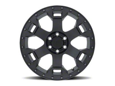 Black Rhino Gauntlet Semi Gloss Black with Gunmetal Bolts 6-Lug Wheel; 17x8.5; 0mm Offset (15-20 F-150)