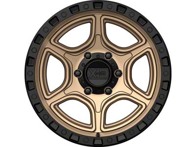 XD Portal Satin Bronze with Satin Black Lip 6-Lug Wheel; 18x8.5; 0mm Offset (21-24 F-150)