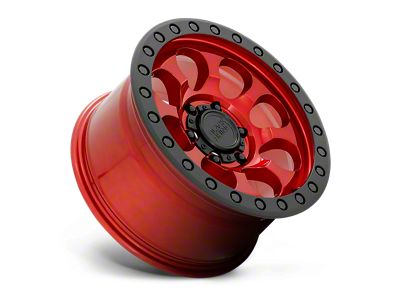 Black Rhino Riot Candy Red with Black Ring and Bolts 6-Lug Wheel; 17x9; 12mm Offset (04-08 F-150)