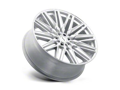 Status Adamas Silver with Mirror Cut Face 6-Lug Wheel; 22x9.5; 30mm Offset (21-24 F-150)