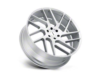 Status Juggernaut Silver with Brushed Machined Face 6-Lug Wheel; 22x9.5; 30mm Offset (21-24 F-150)