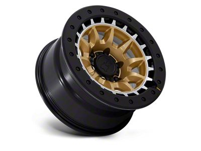 Black Rhino Tusk Matte Gold with Machined Ring 6-Lug Wheel; 17x8.5; 0mm Offset (04-08 F-150)