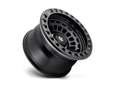 Fuel Wheels Zephyr Beadlock Matte Black 6-Lug Wheel; 17x9; -15mm Offset (21-24 F-150)