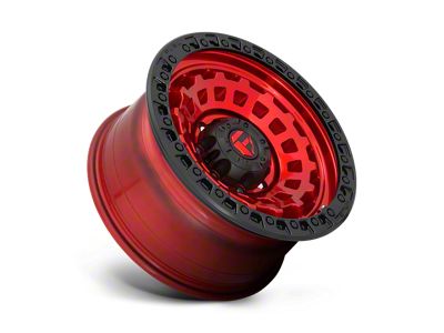 Fuel Wheels Zephyr Candy Red with Black Bead Ring 6-Lug Wheel; 20x9; 20mm Offset (21-24 F-150)
