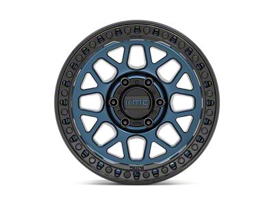 KMC GRS Midnight Blue with Gloss Black Lip 6-Lug Wheel; 17x9; 0mm Offset (09-14 F-150)