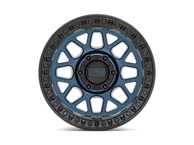 KMC GRS Midnight Blue with Gloss Black Lip 6-Lug Wheel; 17x9; 18mm Offset (21-24 F-150)