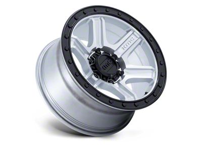 KMC Outrun Machined with Gloss Black Lip 6-Lug Wheel; 17x8.5; -10mm Offset (09-14 F-150)