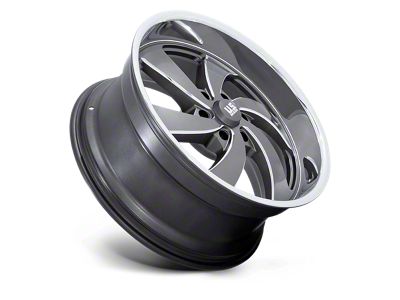 US Mag Desperado Anthracite Milled Diamond Cut Milled 6-Lug Wheel; 22x9; 25mm Offset (15-20 F-150)