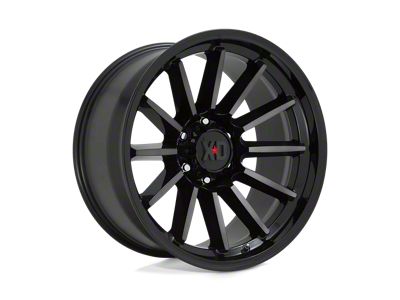 XD Luxe Gloss Black Machined with Gray Tint 6-Lug Wheel; 17x9; 18mm Offset (09-14 F-150)