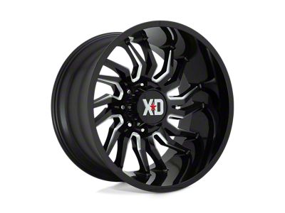 XD Tension Gloss Black Milled 6-Lug Wheel; 22x10; -18mm Offset (04-08 F-150)