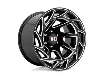 XD Onslaught Gloss Black Milled 6-Lug Wheel; 20x12; -44mm Offset (04-08 F-150)