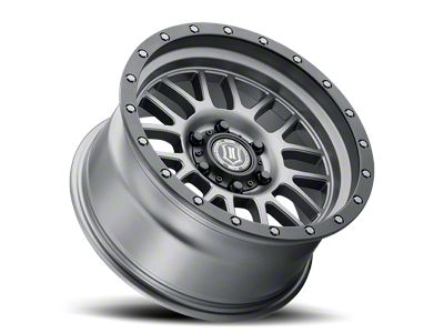 ICON Alloys Alpha Titanium 6-Lug Wheel; 17x8.5; 0mm Offset (19-24 Sierra 1500)