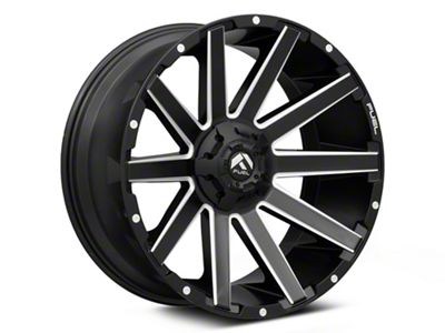 Fuel Wheels Contra Matte Black Milled 6-Lug Wheel; 18x9; 1mm Offset (19-23 Ranger)