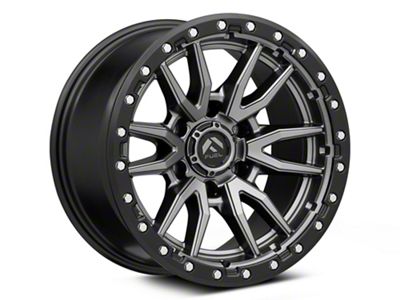 Fuel Wheels Rebel Matte Gunmetal with Black Bead Ring 6-Lug Wheel; 17x9; 1mm Offset (19-23 Ranger)