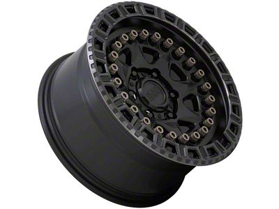 Black Rhino Carbine Matte Black with Machined Tinted Ring and Bronze Bolts 6-Lug Wheel; 20x9; 0mm Offset (07-13 Silverado 1500)