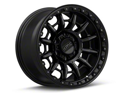 KMC Carnage Satin Black with Gray Tint 6-Lug Wheel; 17x9; -12mm Offset (19-23 Ranger)