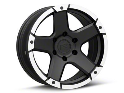 Rovos Wheels Danakil Satin Black 6-Lug Wheel; 17x8.5; 0mm Offset (19-23 Ranger)