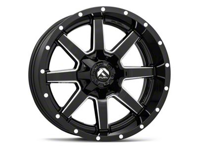 Fuel Wheels Maverick Gloss Black Milled 6-Lug Wheel; 17x9; -12mm Offset (19-23 Ranger)