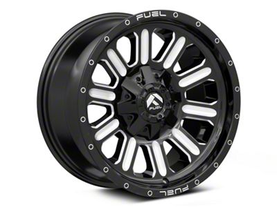 Fuel Wheels Hardline Gloss Black Milled 6-Lug Wheel; 18x9; -12mm Offset (19-23 Ranger)