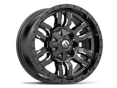 Fuel Wheels Sledge Gloss Black Milled 6-Lug Wheel; 17x9; 1mm Offset (19-23 Ranger)