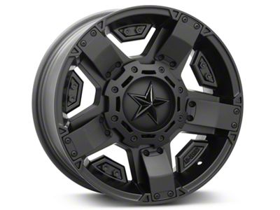 XD Rockstar II Satin Black 6-Lug Wheel; 17x8; 10mm Offset (19-23 Ranger)