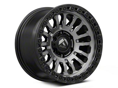 Fuel Wheels Rincon Matte Gunmetal with Matte Black Lip 6-Lug Wheel; 18x9; 1mm Offset (19-23 Ranger)