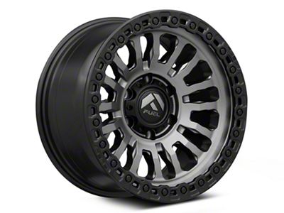 Fuel Wheels Rincon Matte Gunmetal with Matte Black Lip 6-Lug Wheel; 20x9; 1mm Offset (19-23 Ranger)