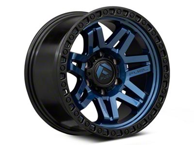 Fuel Wheels Syndicate Dark Blue with Black Ring 6-Lug Wheel; 17x9; -12mm Offset (19-23 Ranger)