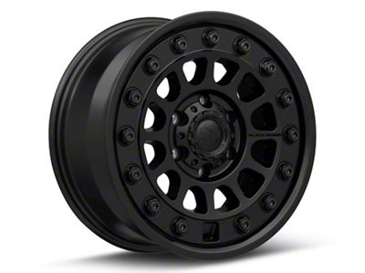 Black Rhino Outback Matte Black 6-Lug Wheel; 17x8.5; -10mm Offset (2024 Ranger)