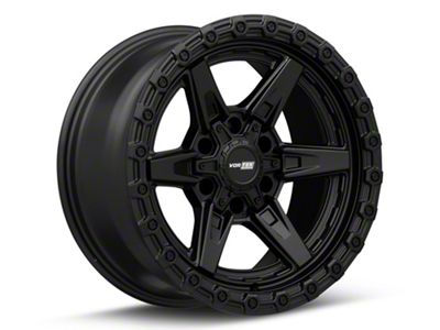 Vortek Off-Road VRT-602 Satin Black 6-Lug Wheel; 17x9; 12mm Offset (19-23 Ranger)