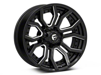 Fuel Wheels Rage Gloss Black Milled 6-Lug Wheel; 22x10; -18mm Offset (19-23 Ranger)