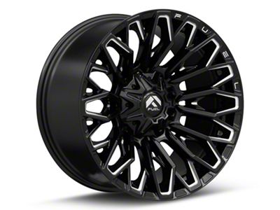 Fuel Wheels Strike Gloss Black Milled 6-Lug Wheel; 22x12; -44mm Offset (19-23 Ranger)