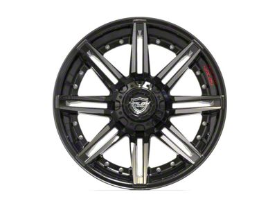 4Play 4P08 Brushed Black 6-Lug Wheel; 20x10; -18mm Offset (21-24 F-150)