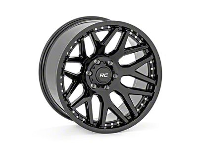 Rough Country 95 Series Matte Black 6-Lug Wheel; 22x10; -25mm Offset (19-24 Silverado 1500)