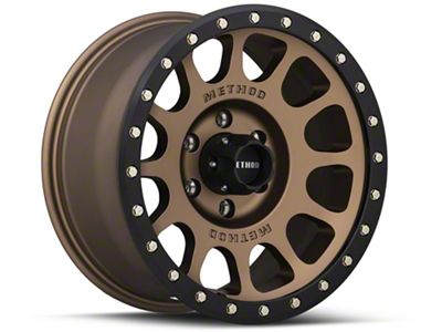 Method Race Wheels MR305 NV Bronze 6-Lug Wheel; 16x8; 0mm Offset (19-23 Ranger)