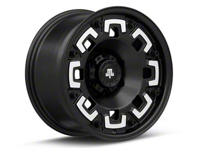 Mammoth Boss Satin Black Machined 6-Lug Wheel; 17x9; -6mm Offset (23-24 Canyon)