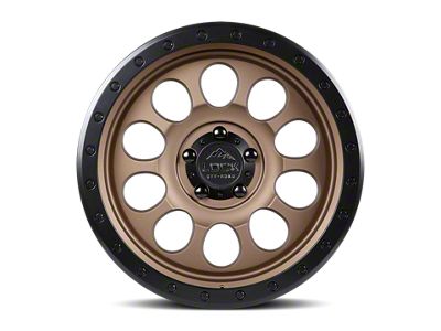 Lock Off-Road 50Cal Matte Desert Bronze with Matte Black Ring 6-Lug Wheel; 20x9; -12mm Offset (14-18 Sierra 1500)