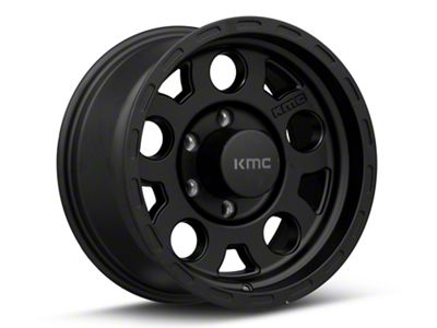 KMC Enduro Matte Black 6-Lug Wheel; 17x9; -6mm Offset (15-20 Yukon)