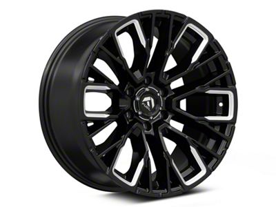 Fuel Wheels Rebar Gloss Black Milled 6-Lug Wheel; 20x9; 1mm Offset (07-14 Yukon)