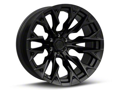 Fuel Wheels Flame Blackout 6-Lug Wheel; 22x12; -44mm Offset (07-14 Yukon)