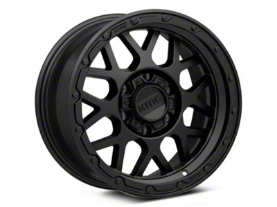 KMC Grenade Off-Road Matte Black 6-Lug Wheel; 17x9; 18mm Offset (15-20 Yukon)