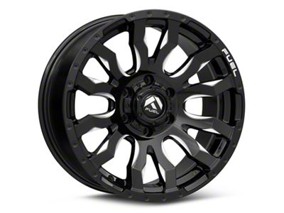 Fuel Wheels Blitz Gloss Black Milled 6-Lug Wheel; 20x9; 1mm Offset (07-14 Yukon)