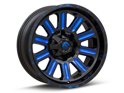 Fuel Wheels Hardline Gloss Black with Blue Tinted Clear 6-Lug Wheel; 20x9; 20mm Offset (07-14 Yukon)