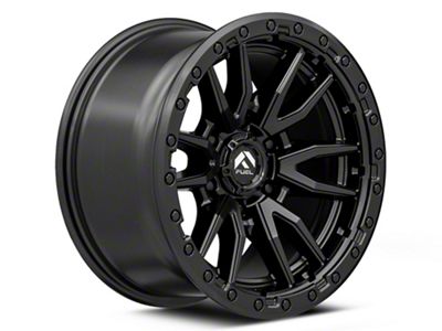 Fuel Wheels Rebel Matte Black 6-Lug Wheel; 17x9; 1mm Offset (07-14 Yukon)