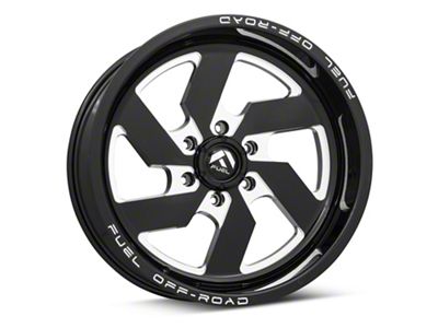 Fuel Wheels Triton Gloss Black Milled 6-Lug Wheel; 20x9; 1mm Offset (15-20 Yukon)