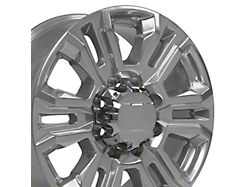 Denali Style Polished 8-Lug Wheel; 20x8.5; 47mm Offset (15-19 Silverado 3500 HD SRW)