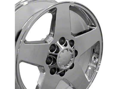Silverado Style Chrome 8-Lug Wheel; 20x8.5; 44mm Offset (15-19 Silverado 2500 HD)
