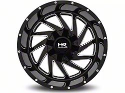 Hardrock Offroad Crusher Gloss Black Milled 8-Lug Wheel; 20x12; -44mm Offset (06-08 RAM 1500 Mega Cab)