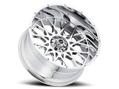 Vision Off-Road Rocker Chrome 8-Lug Wheel; 20x10; -25mm Offset (07-10 Sierra 3500 HD SRW)